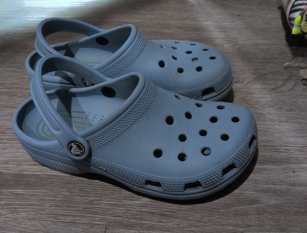 CROCS Blue Mules Classic Comfort Clogs